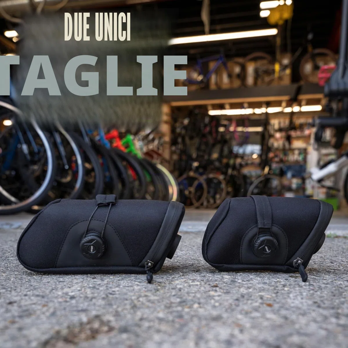 KOM Cycling Borsa da sella sicura con molteplici strumenti, tubo e leve per pneumatici
