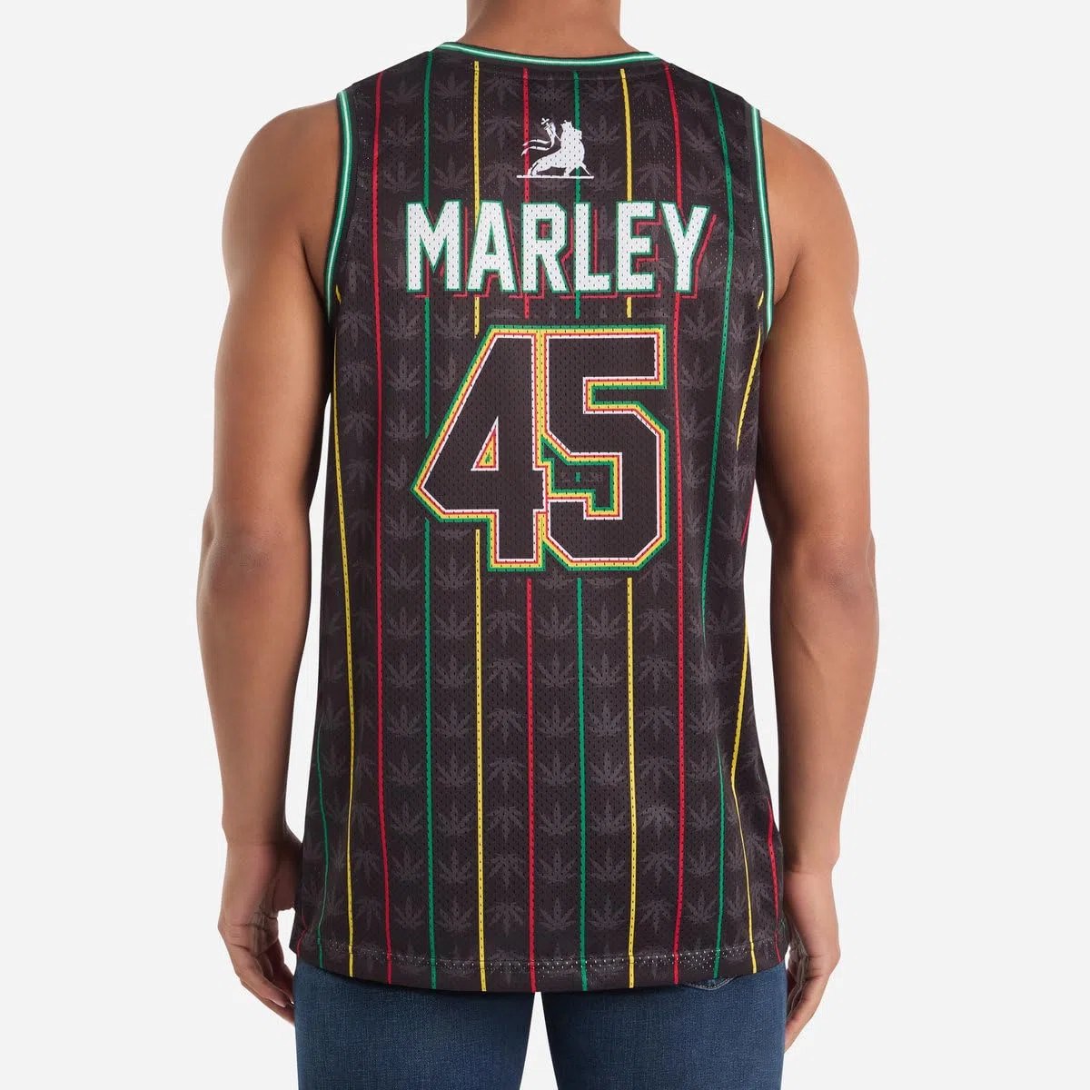 Amplified Maglia da basket da uomo, unisex, senza maniche, stampa su entrambi i lati, traspirante, estiva, festival, BandMerch, musica