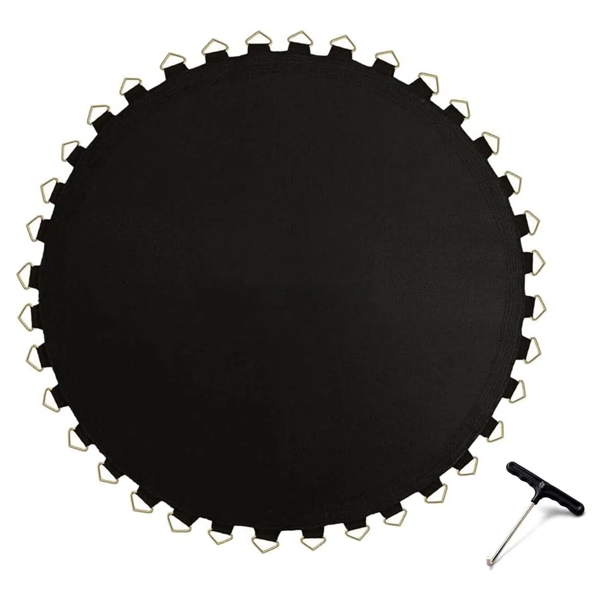 Kit di Ricambio per Tappeto da Volteggio da 4,88 m con Attrezzi e Anelli a V - 108 Fibbie per Cavalli da Volteggio Rotondi da Giardino - Alta qualità, Facile da installare