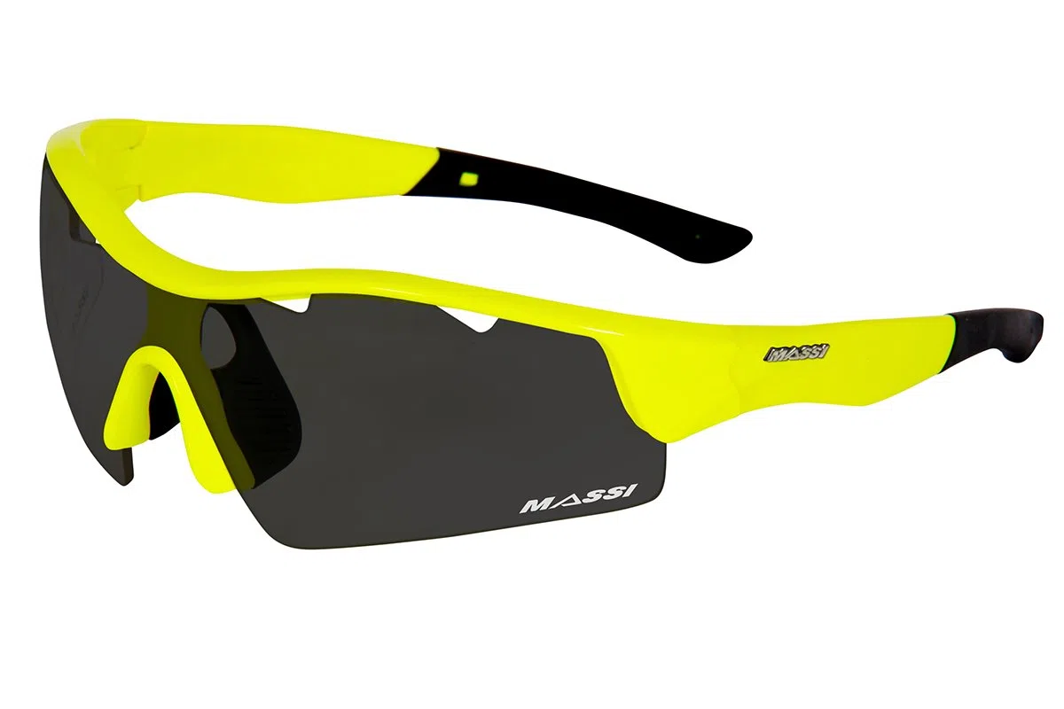 Massi Mito - Occhiali per Ciclismo Unisex, Colore Giallo Fluoro