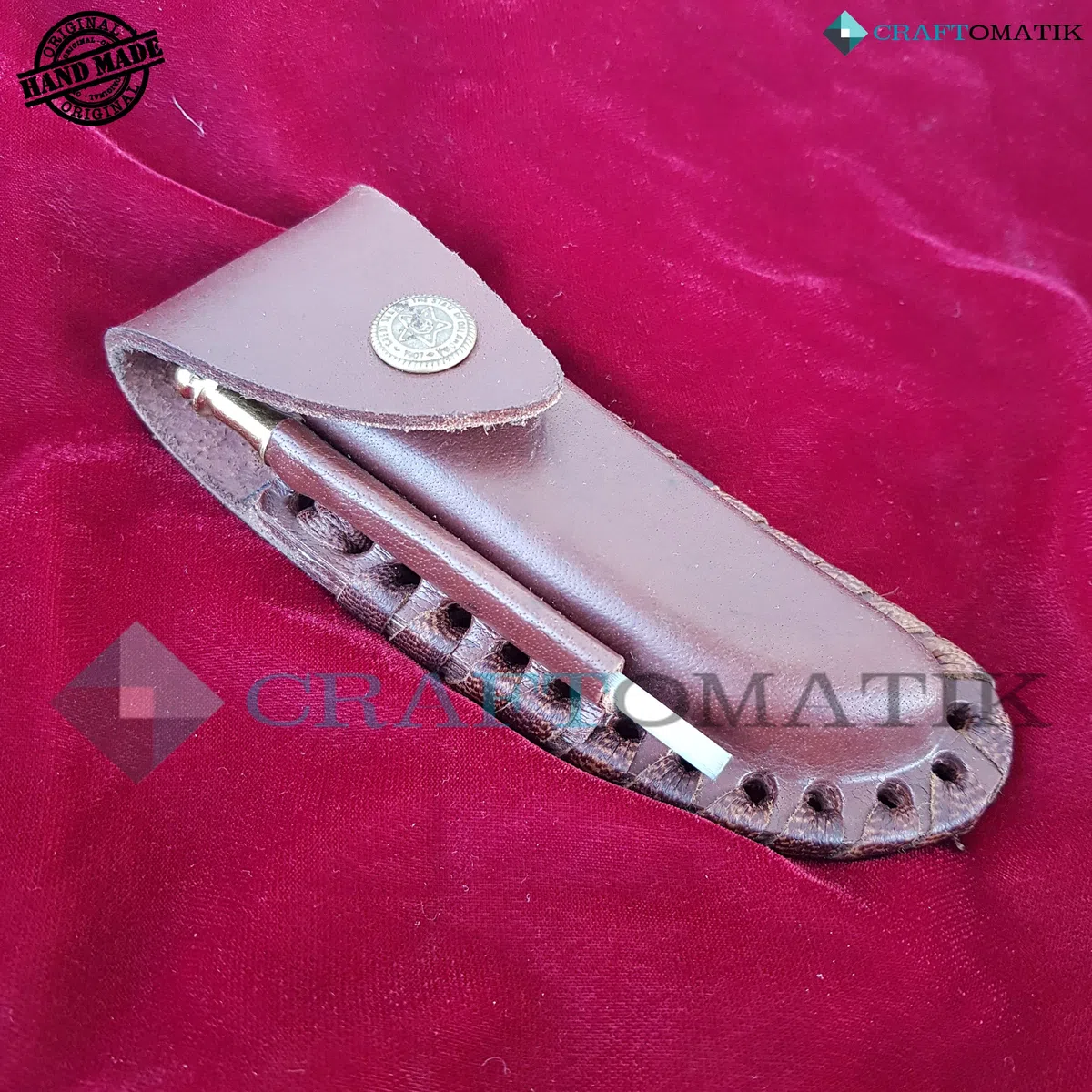 Coltello tascabile in acciaio damascato, coltello pieghevole Laguiole, corno di cervo, acciaio inox, manico in ottone, realizzato a mano, coltello damascato per esterni, FK03