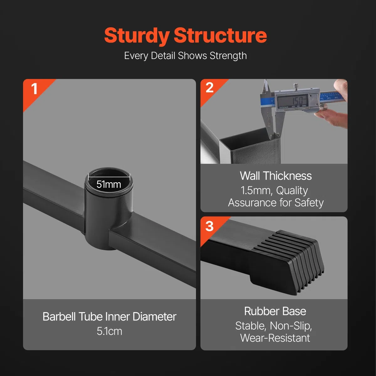 VEVOR Supporto per Dischi Pesi 50,8 mm Albero per Dischi Pesi con Telaio ad A, Albero per Dischi Standard, Carico di 136 kg Supporto per Pesi, Supporto per Bilanciere per Palestra Domestica, Nero