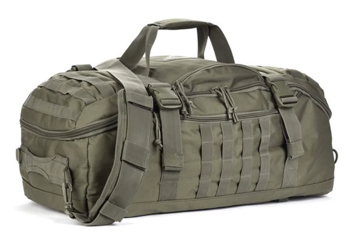 Miramrax Borsone da palestra – Borsa da viaggio per uomo e donna, borsa per allenamento militare, sport, pernottamento, basket, tattico, calcio, impermeabile e resistente agli strappi, Verde, 45l,