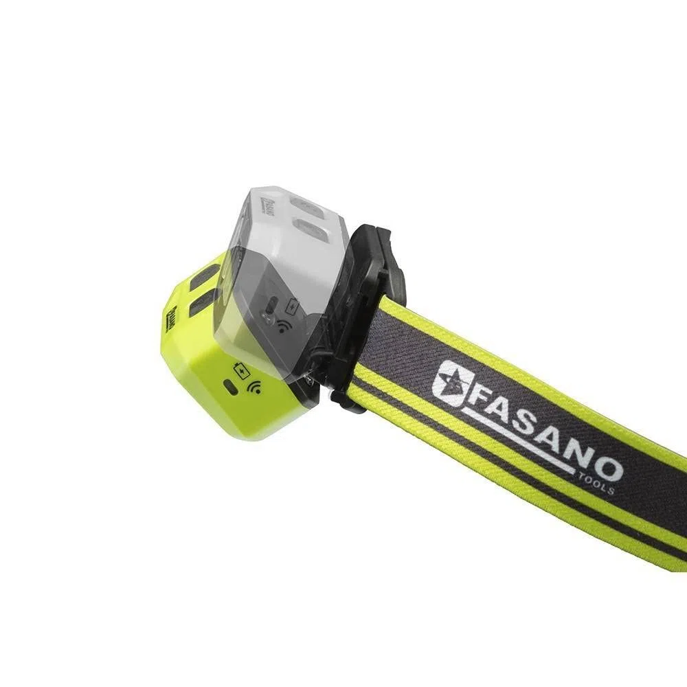 Lampada da testa a doppio LED con sensore on off contactless Fasano Tools