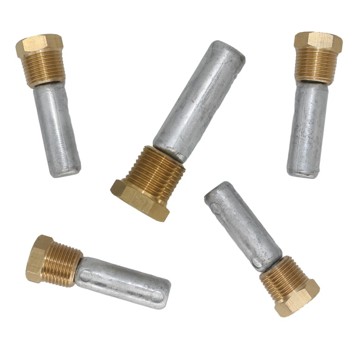 Anodo di zinco per Yanmar 6LY 6LPA 6LP e alcuni motori 4LHA 119574-18790 119574-44150, 5 pezzi