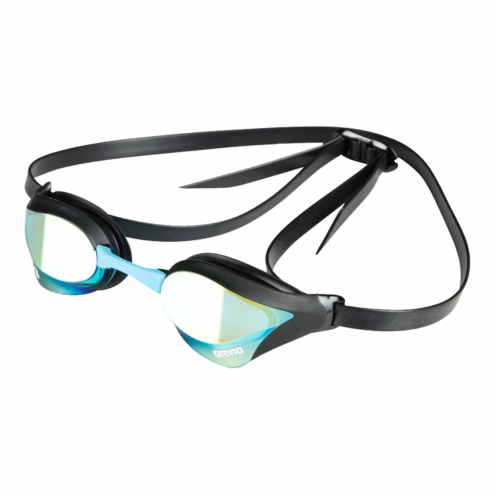arena Cobra Core Swipe Occhialini Nuoto da Gara Unisex Adulto, Occhialini Piscina con Lenti Curve, Anti-Appannamento, Protezione UV, 5 Ponti Nasali Intercambiabili
