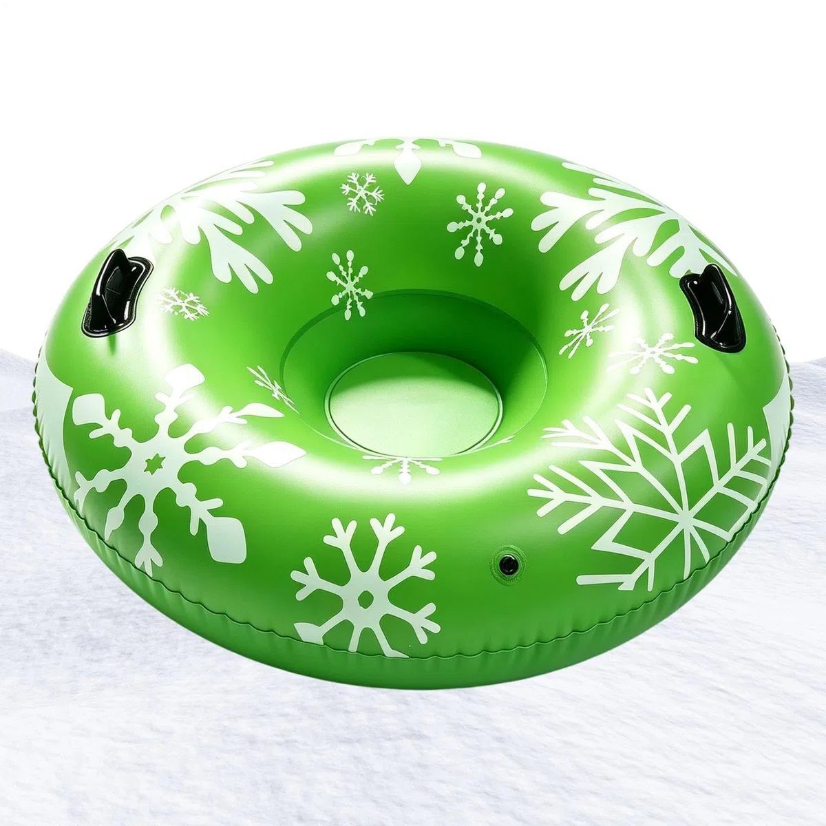 Snowtube per bambini, 90 x 90 cm, impugnatura ergonomica antiscivolo | Tubo di neve gonfiabile invernale per Natale, ragazze, uomini, donne, sci sul lago sull'influenza congelata