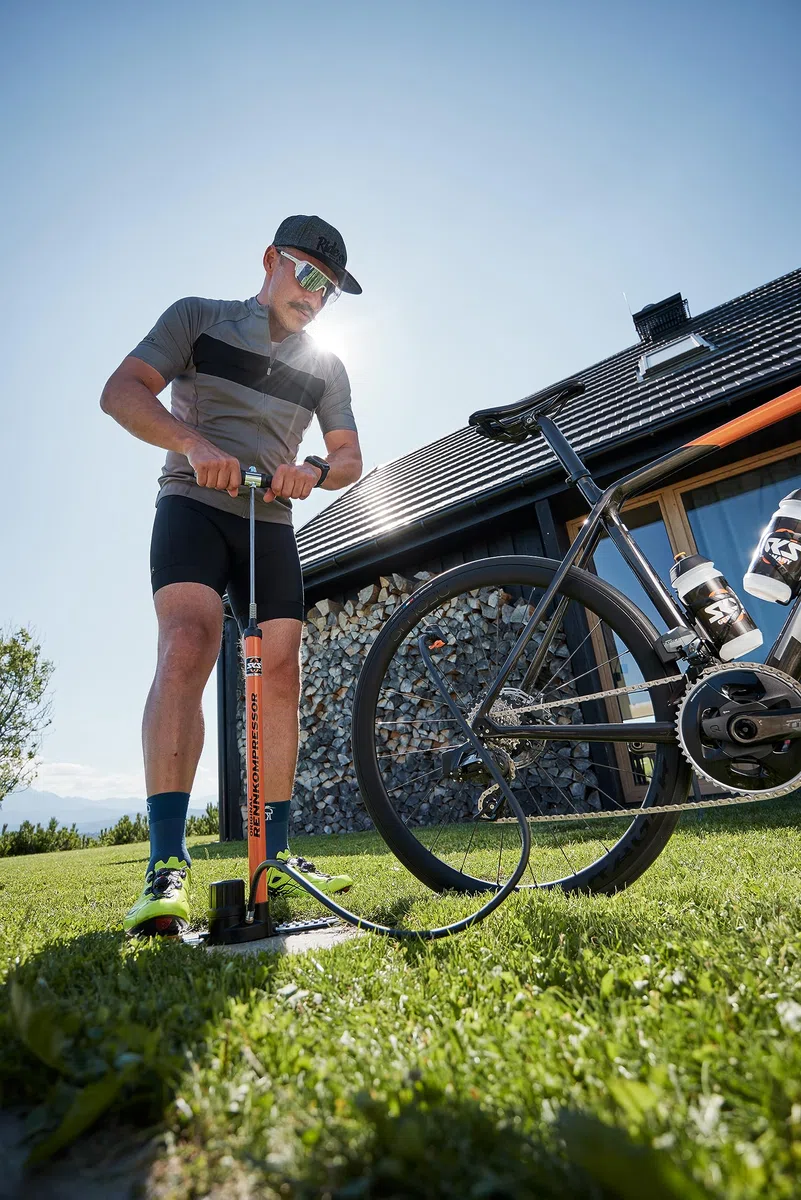 SKS, Pompa per Bicicletta, con compressore per Bici da Corsa