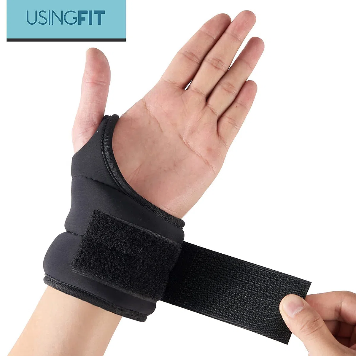 USINGFIT Polsiere Pesi Polsi Polso Braccia 2 * 0.5kg / 2 * 1kg Polsini Pesi Polsiera Polsiere Donna Wrist Weights Hand Peso Corsa Correre Palestra