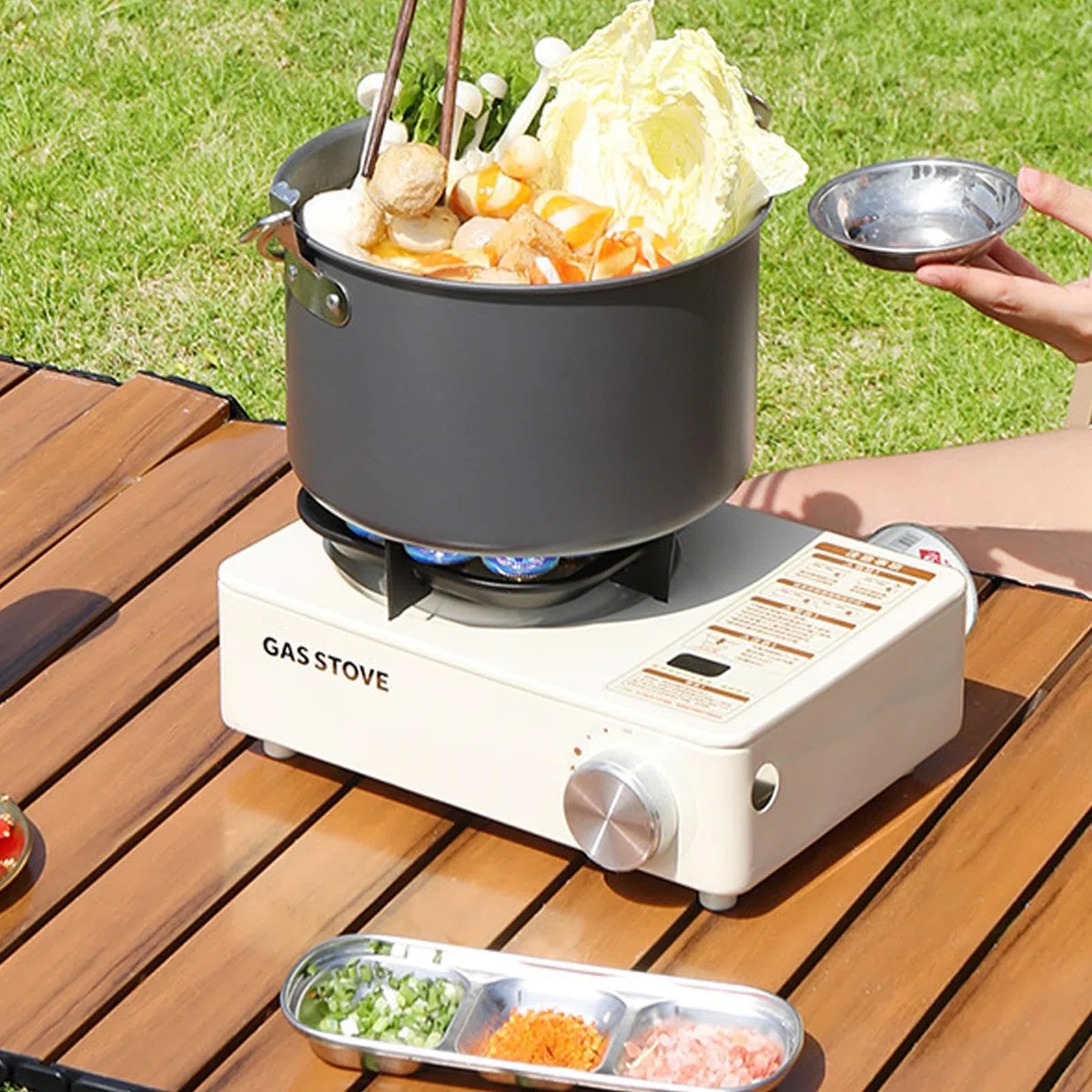 Fornello Da Campeggio Portatile Accessorio Da Cucina Leggero | Fornello Bruciatore Esterno Escursionismo grigliate tailgating viaggi camper gite backpacking e uso all'aria aperta