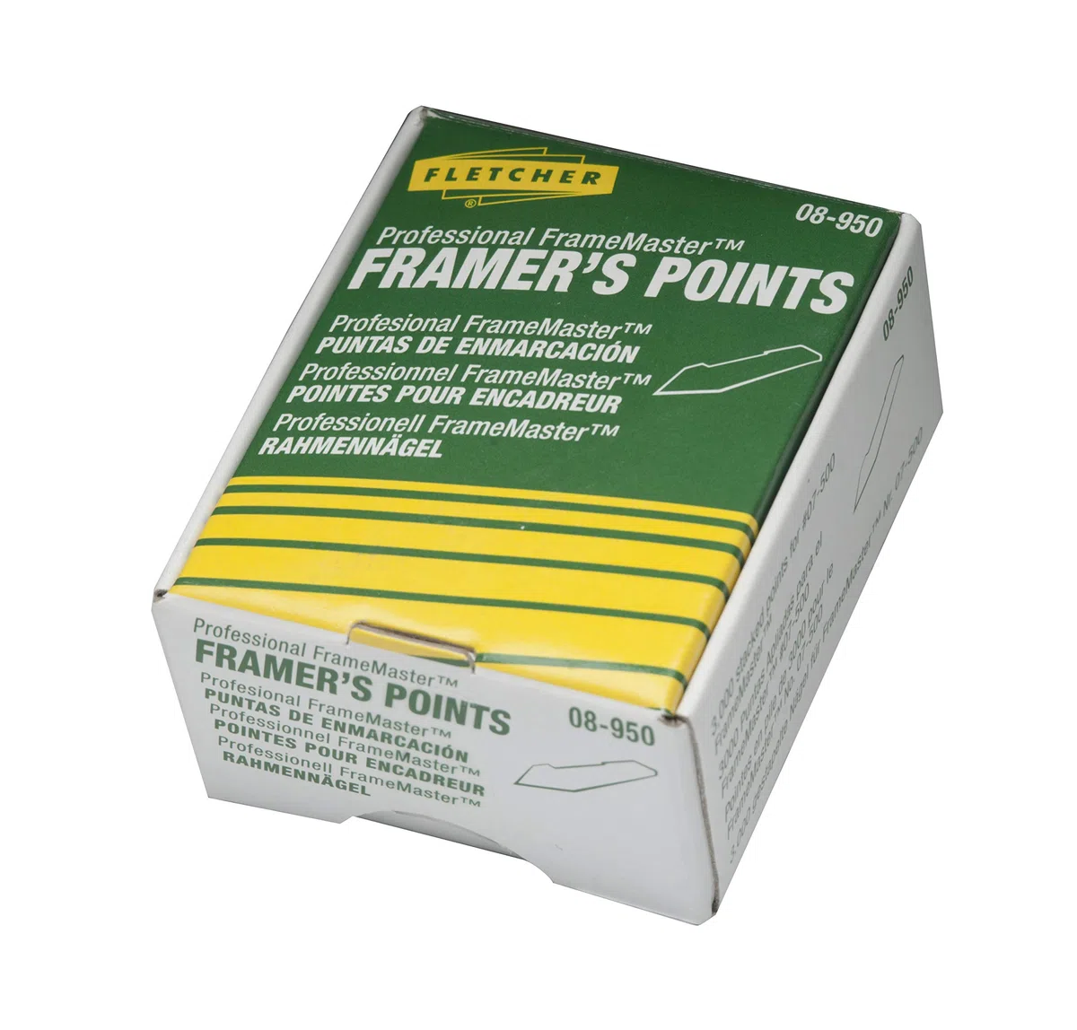 Fletcher-Terry Co Framers Stacked Points 08-950, Silver, 5/8 in
