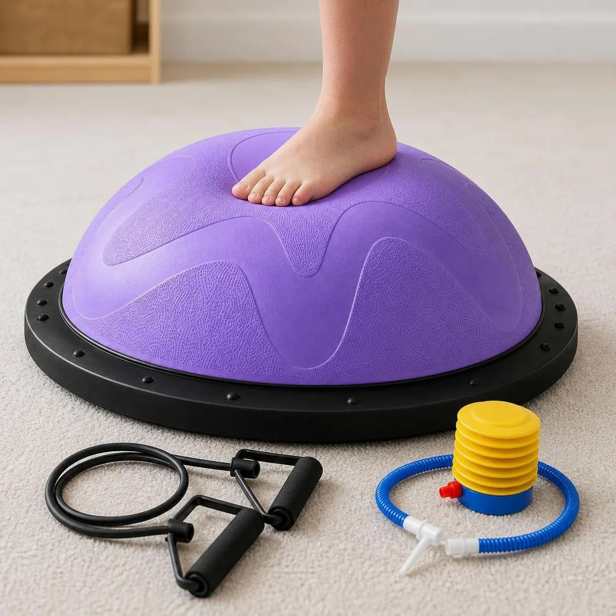 Homyl Palla Fitness Semisfera Equilibrio, Mezza Palla Fitness per Allenamento e Postura, per riabilitazione