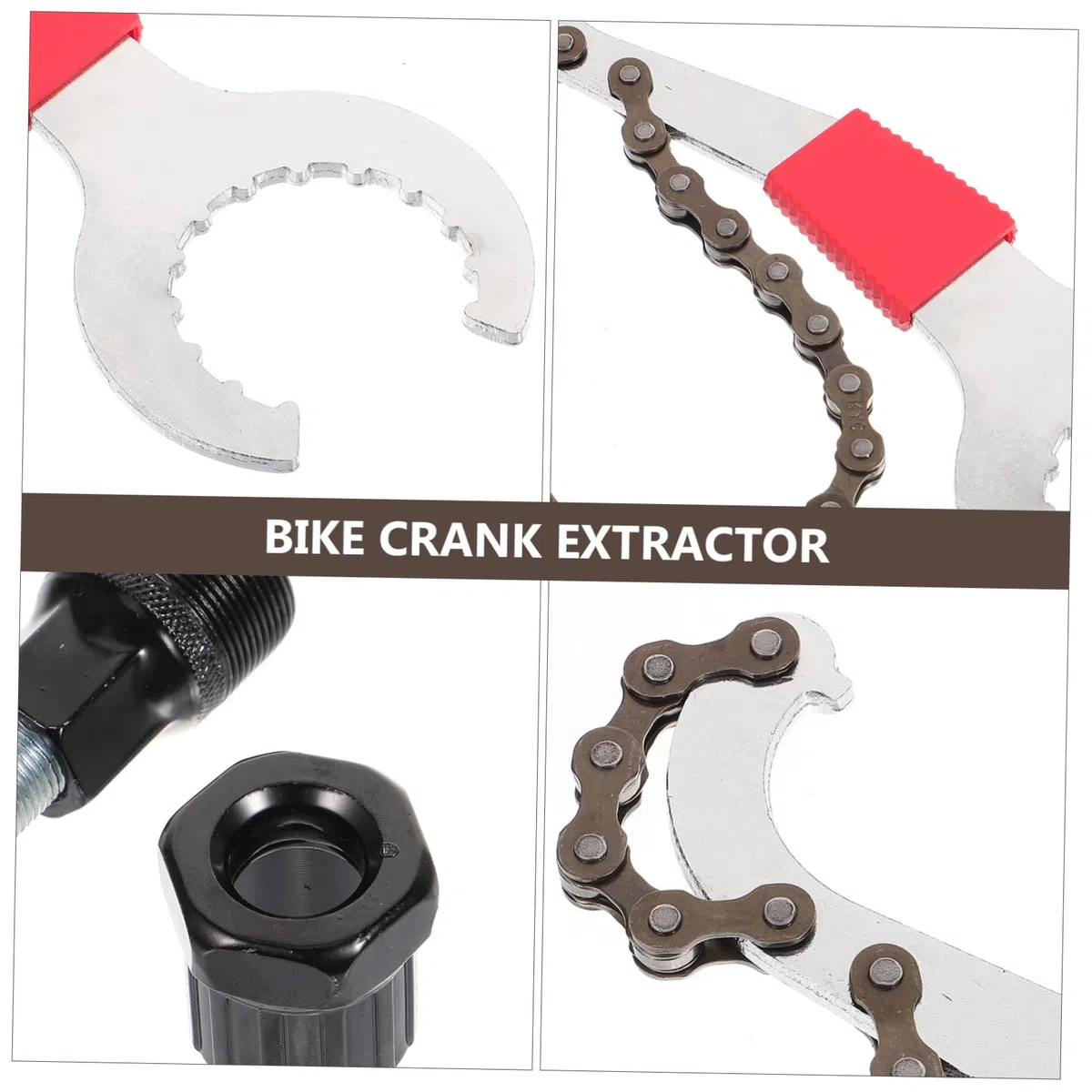 ibasenice 1 Set Strumento Chiavia Dell'albero Centrale Remover del Braccio Inglese Dispositivo di Estrattore per Pedivelle per Biciclette Attrezzo Acciaio Inossidabile