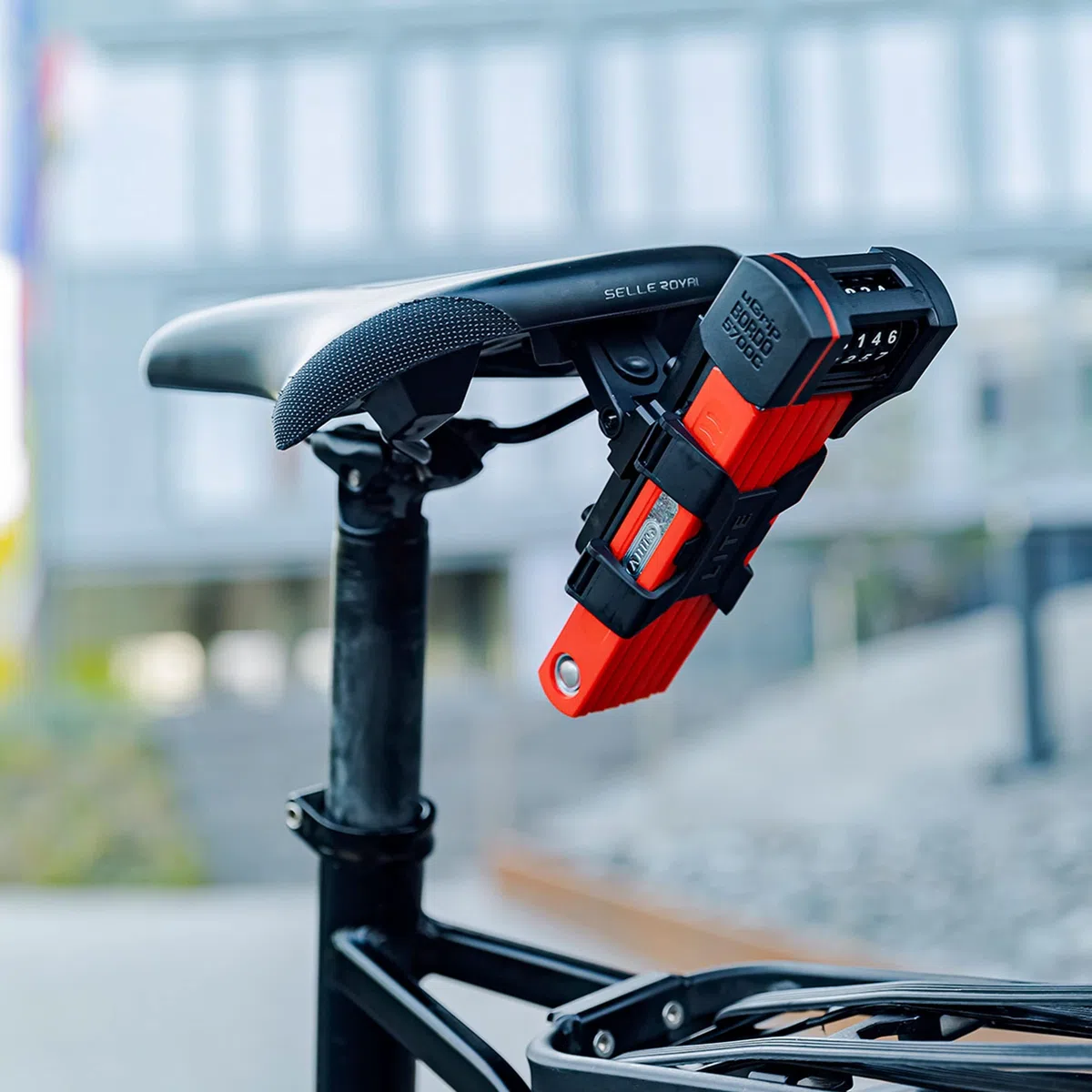 ABUS Bordo uGrip 5700C SH serratura pieghevole con staffa - Serratura per bicicletta con codice a combinazione e barre di spessore 5 mm - Livello di sicurezza 7