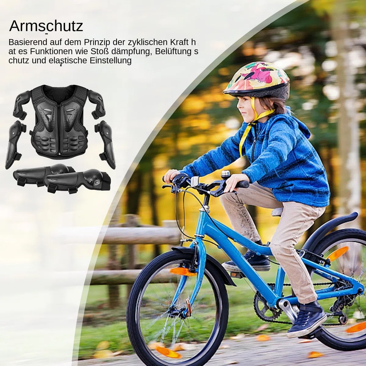 Attrezzatura da moto per bambini, protezione del petto da motociclismo, per bambini, per motocross, per bambini