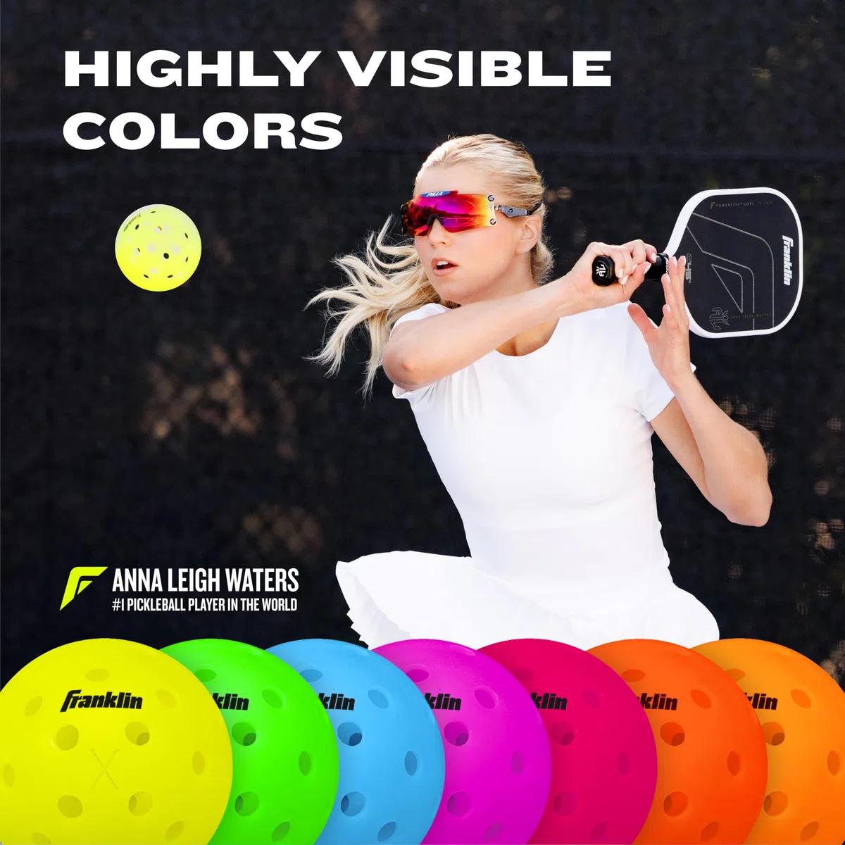 Franklin Sports X-40 Outdoor Pickleballs - USA Pickleball (USAPA) Approved Pickleball Balls - Official US Open Ball