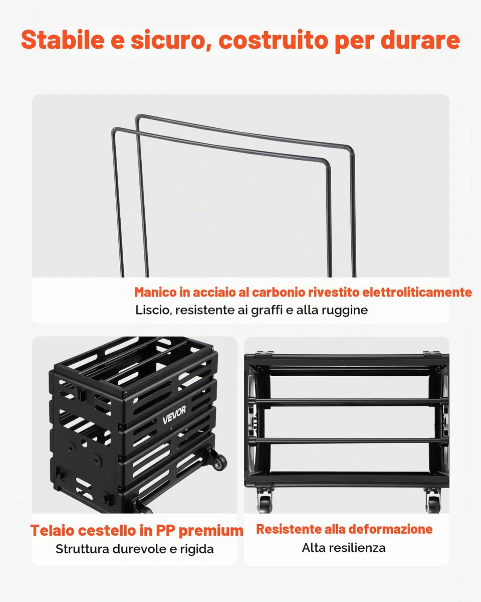 VEVOR Carrello Porta Palline da Tennis 2 in 1 con Cestello, capacità 80 Palline, con Ruote Scorrevoli e Struttura Resistente, Facile da Spostare, Contenitore Portatile per Allenamento e Pickleball