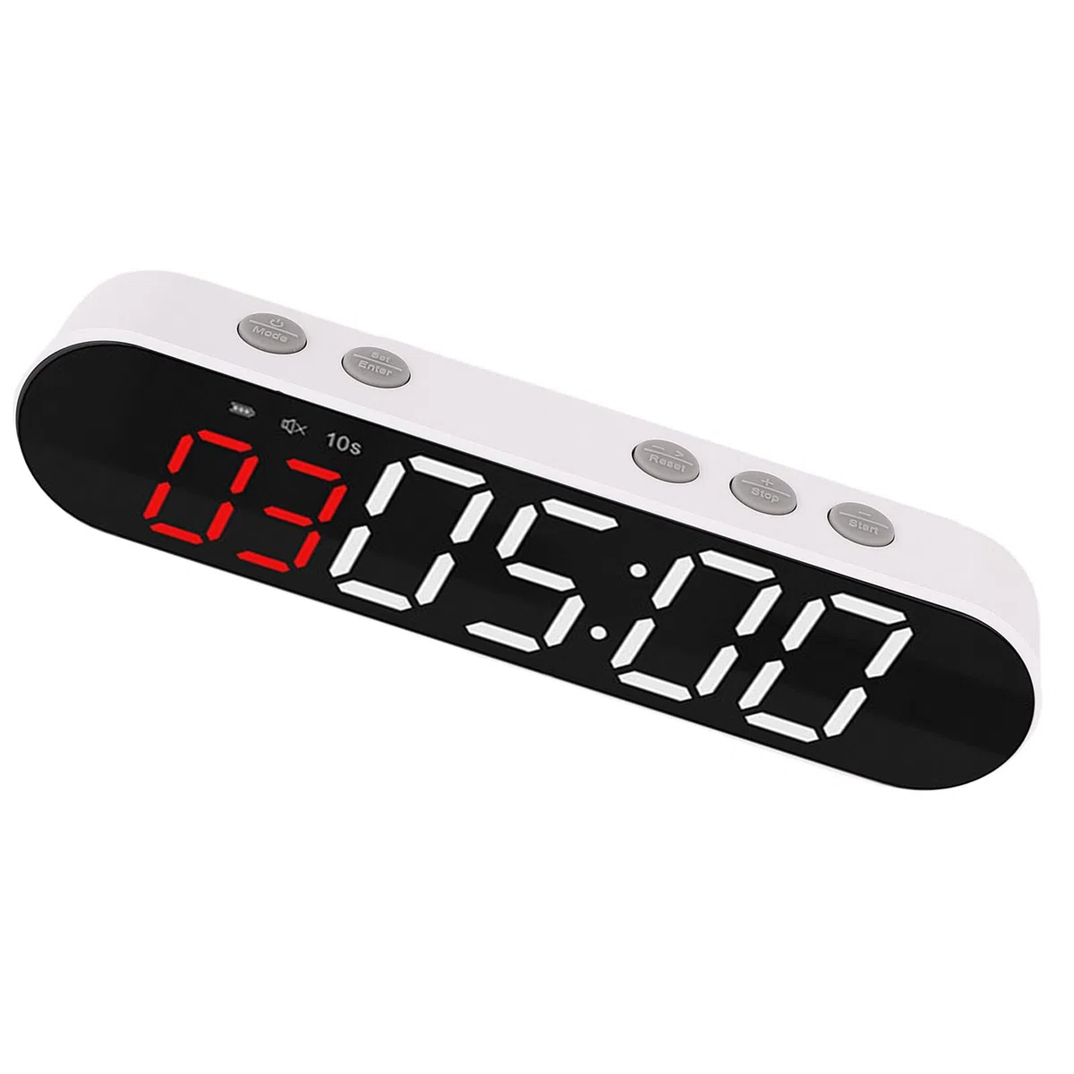 Domary Timer Fitness a Intervalli, Cronometro Facile da Usare, Timer di Allenamento Telecomandato per Palestra di Casa, 6,69x1,57x0,94 Pollici