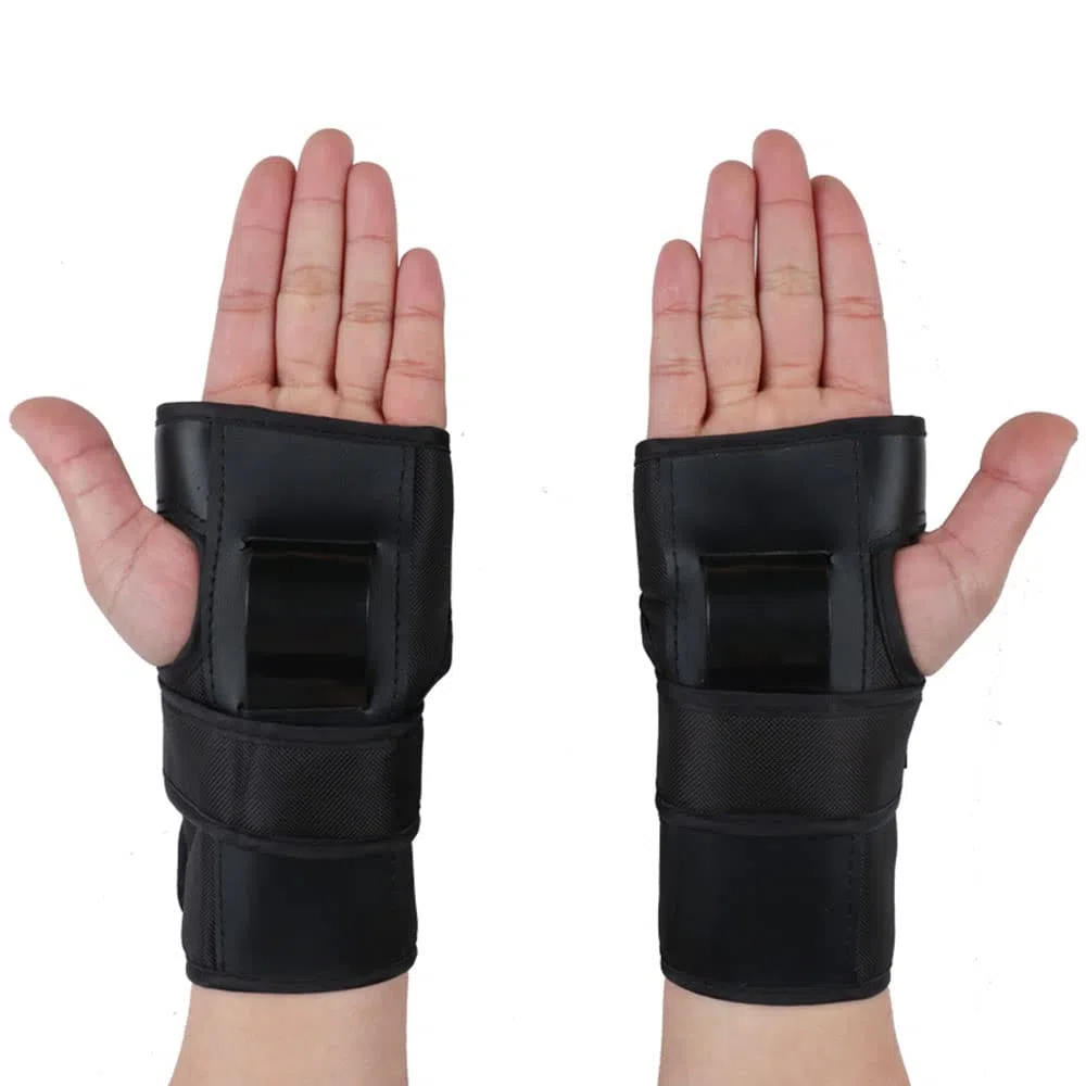 1Paio di Protezioni per I Polsi Supporto per Cuscinetti per Palmo Protezione per Pattinaggio Sci Snowboard Roller Derby Protezione per Equipaggiamento Protettivo Bambini Uomo Donna