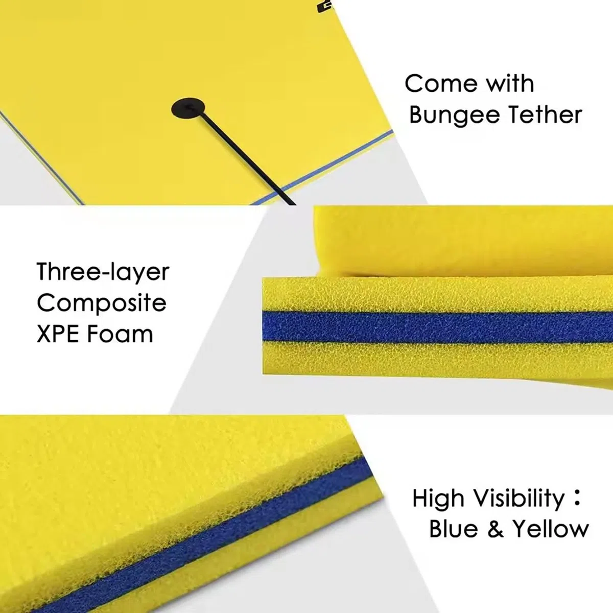 Tappetino galleggiante, Lily Pad Floating Mat per il lago e la barca, Resistente Water Mat Floating Dock, Giant Floating Water Pad per adulti,