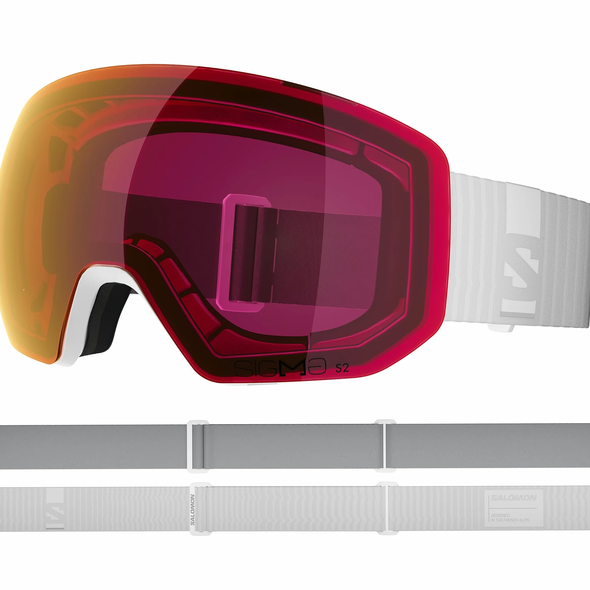 Salomon RADIUM PRO S SIGMA Goggles, Unisex Anti-Fog Ski and Snowboard Goggles For Snowboarding and Mountain Adventures