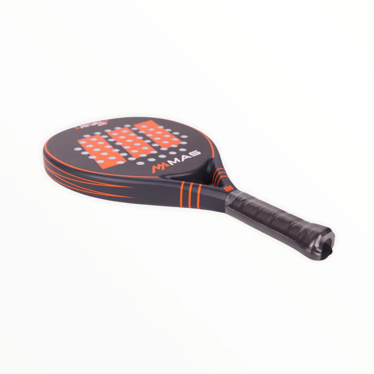 RIVAL 100, Racchetta da Padel, Arancione/Ardesia, Rivestimento 100% in Fibra di Carbonio, Custodia Inclusa