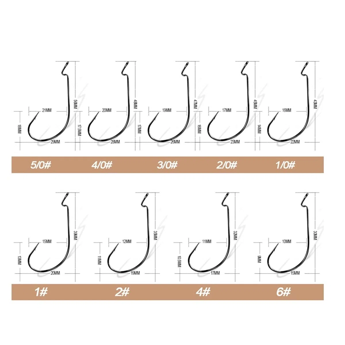 moisture Set di Ami da Pesca Circolari Portatili 20. PC Taiwan S Pesca A GANCELLO A GANCELLO A GANCELLO in Acciaio Acciaio Alta Acciaio Acciaio A SCELL Set di Amo da Pesca (Size : 12#)