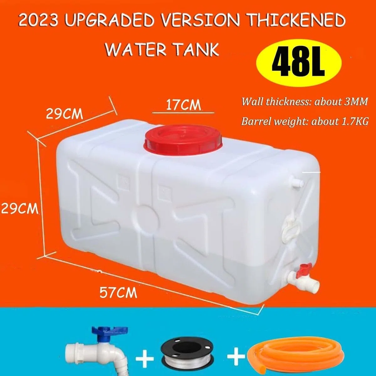 Stoccaggio dell'Acqua Campeggio Brocca Trasporto Serbatoio Acque Bianche All'aperto con Rubinetto, Contenitore for L'acqua Plastica Spessa, Secchio Conservazione Casa Portatile