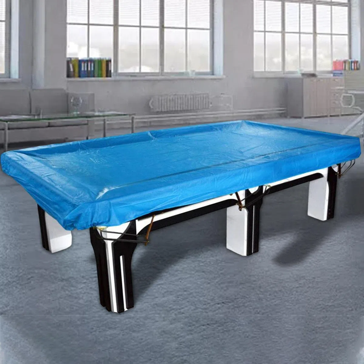 Copertura per Tavolo da Biliardo Copertura for tavolo da biliardo da 7/8/9/10/12 piedi, impermeabile, antipolvere, in PVC, con coulisse(10ft)