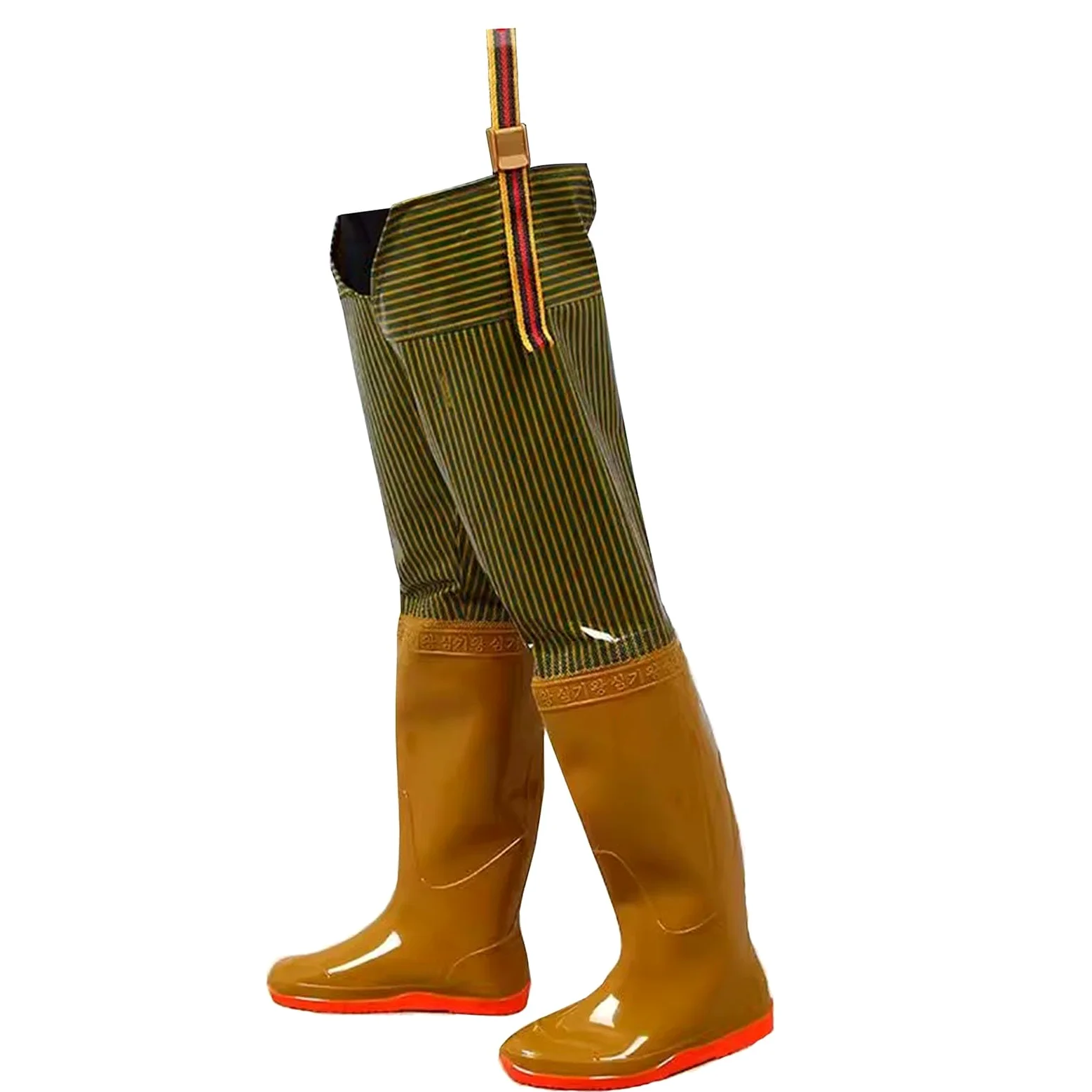 Trampolieri da Pesca | Trampolieri for uomo Donna PVC Bootfoot Caccia Pesca Giallo Taglie 4-9(9)