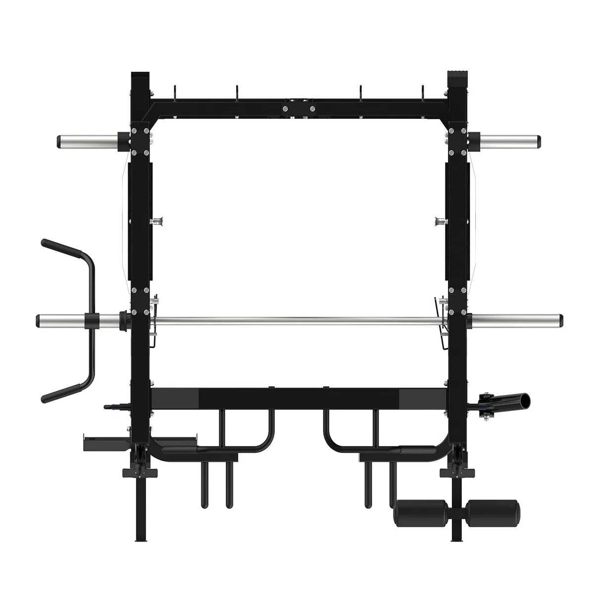 Multistazione Palestra Semiprofessionale F20 Home Gym 200 kg | Smith Machine Multipower con Pulegge 2:1, Lat Machine, Pesi Integrati e Struttura Rinforzata