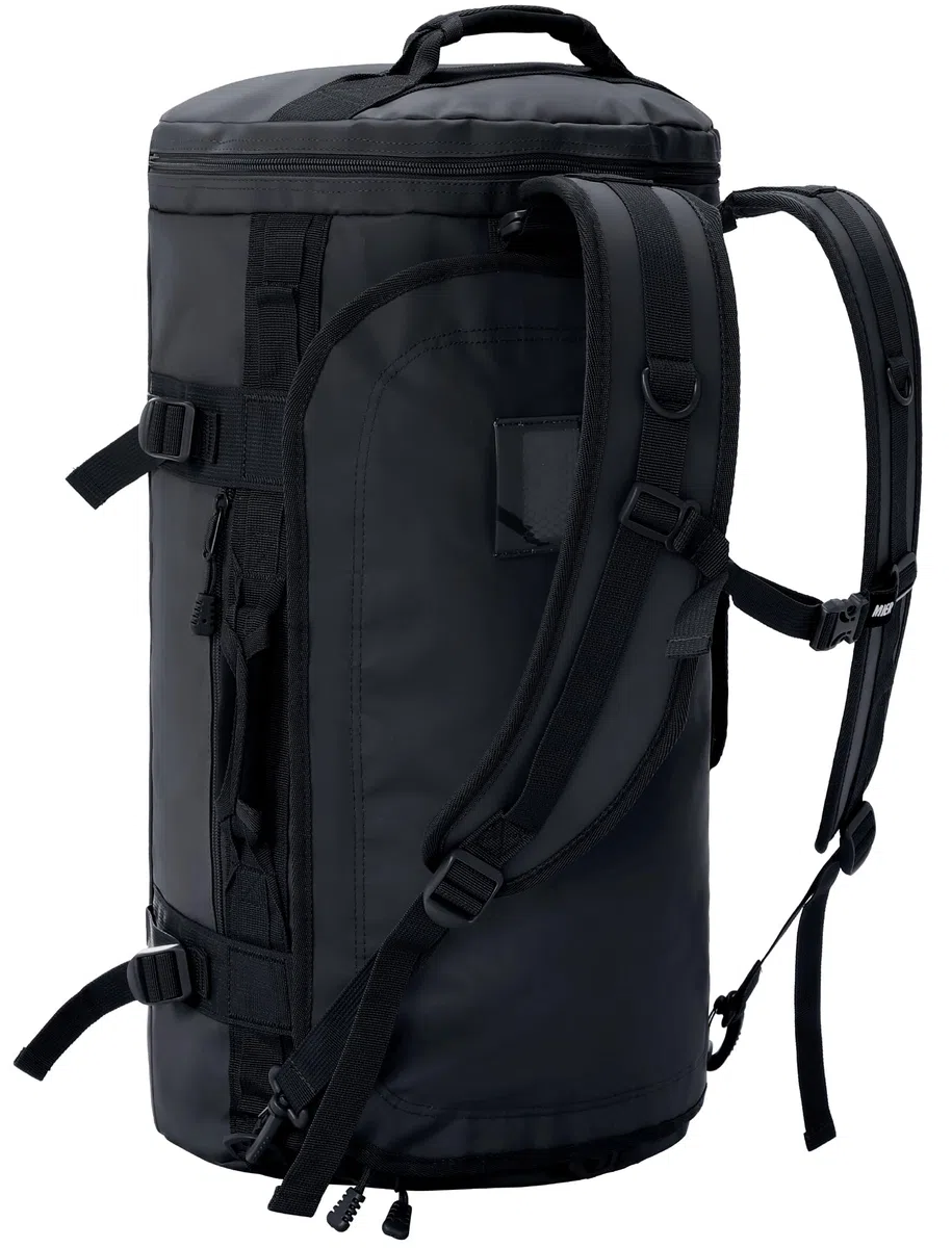 MIER Grande borsone sportivo da palestra con scomparto per scarpe, resistente e impermeabile, nero, 45L/60L/90L