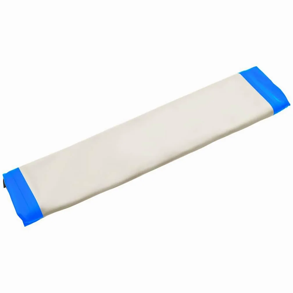Tappetino da nuoto gonfiabile blu e bianco, in PVC ad alta densità, 300 x 200 cm, con manici e anelli per il fissaggio della barca, include pompa, borsa per il trasporto, kit di riparazione