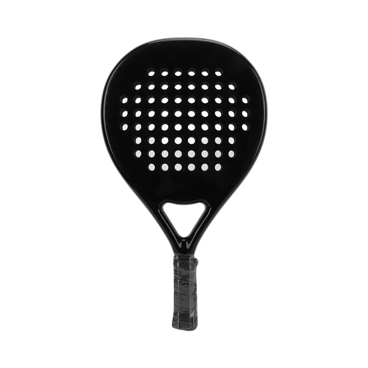 Jectse Racchetta da Beach Tennis, Racchetta da Beach Tennis Nera Interamente in Fibra di Carbonio con Nucleo in Memory Foam EVA e Cinturino da Polso
