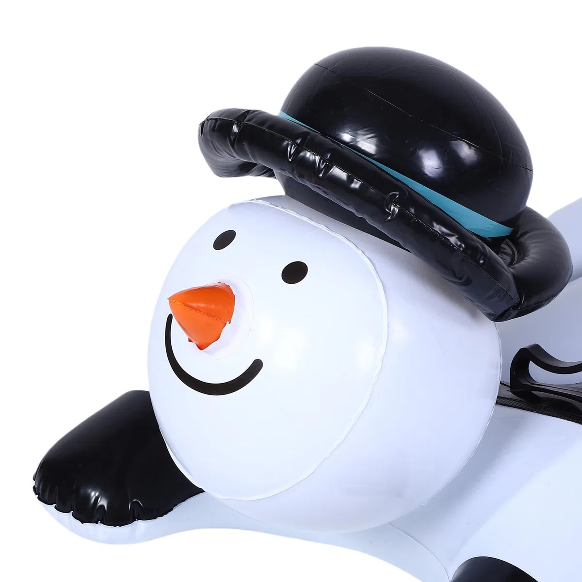 Tubo da neve gonfiabile, pupazzo di neve, tubo da slitta gonfiabile, in PVC spesso invernale con manici robusti per divertimento all'aperto in famiglia
