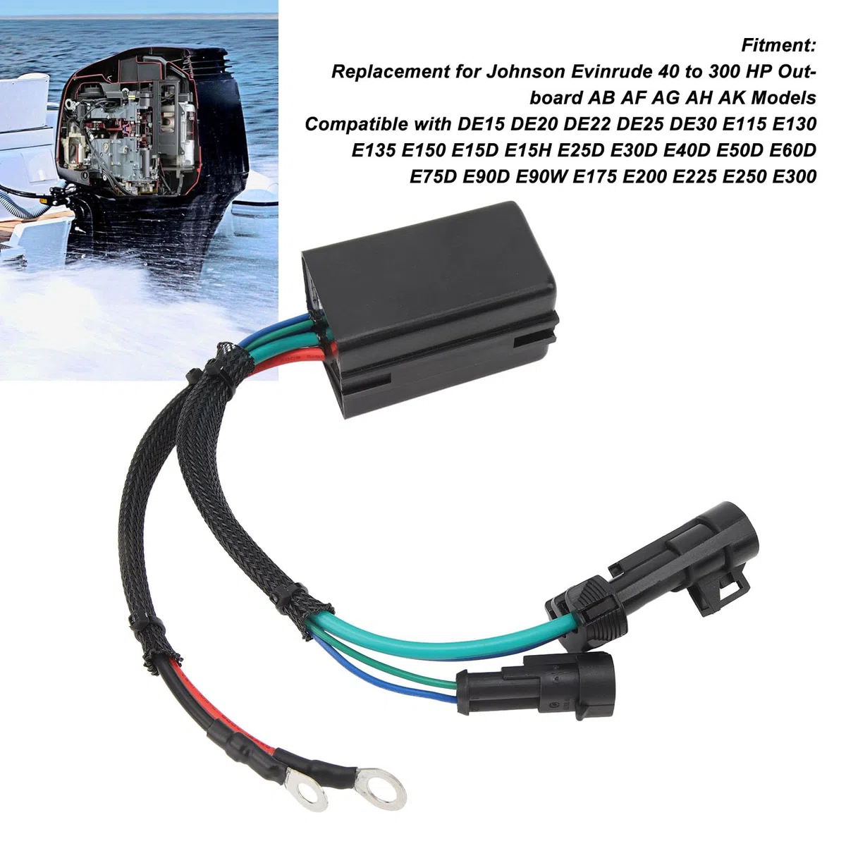 Interruttore relè Elettrico, Relè Trim Inclinabile 12V 586767 Sostituzione per Fuoribordo Evinrude 40 a 300 CV