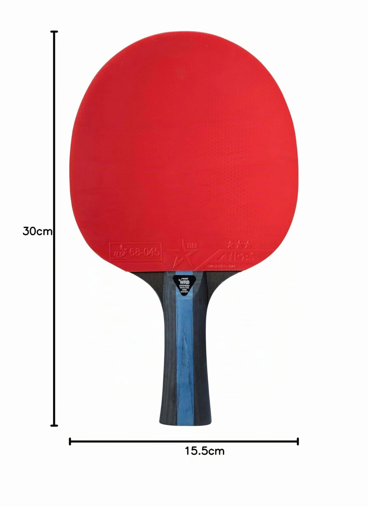 Stiga Future - Racchetta da ping pong a 3 stelle con tecnologia WRB, qualità professionale, progettata per giocatori offensivi, controllo migliorato, rotazione e velocità