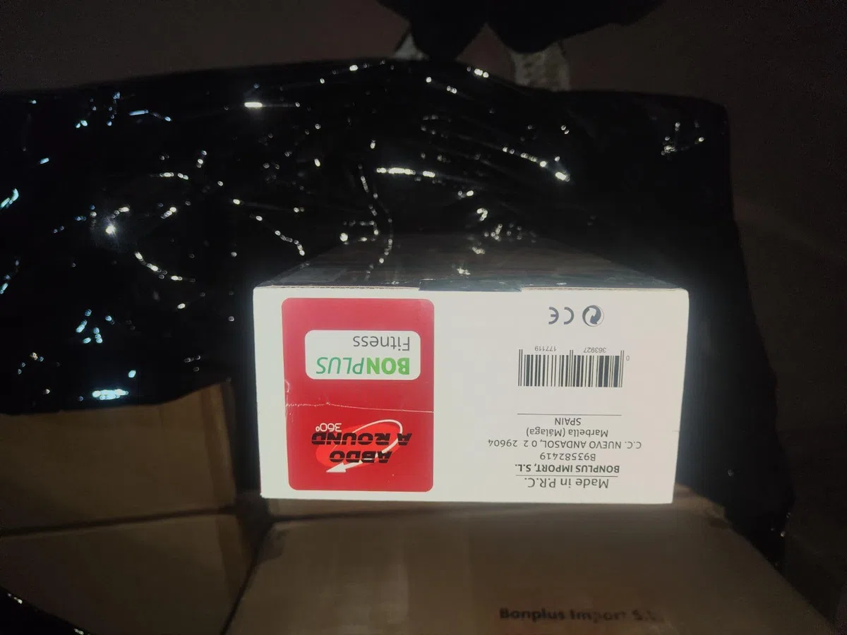 Elettrostimolatore Muscolare | Abdo A Round 360º | Stimolatore Muscolare Addominale | Toner per Addome/Braccio/Vita/Gambe | Cintura EMS | 9 programmi
