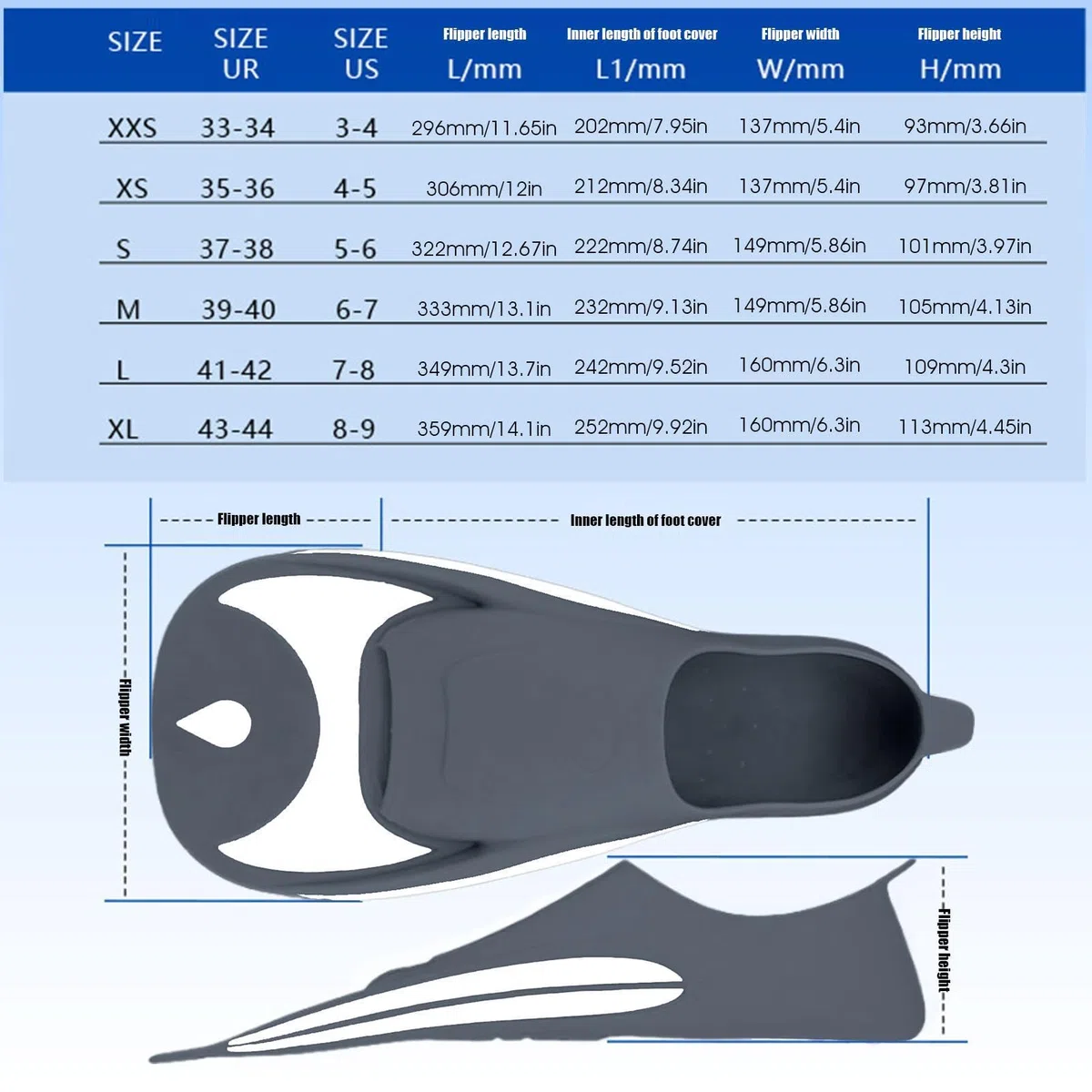 Pinne galleggianti per allenamento di nuoto | Set da snorkeling, attrezzatura per immersioni, attrezzatura sportiva per donne, bambini, piscina, vacanze al mare