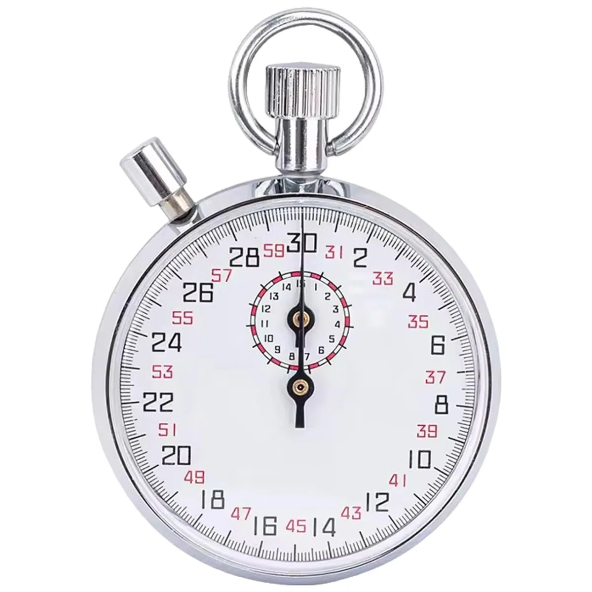 Cronometro meccanico Cronometro analogico in acciaio inossidabile anni '30 con timer portatile in pausa per corsa, allenamento ed esperimenti