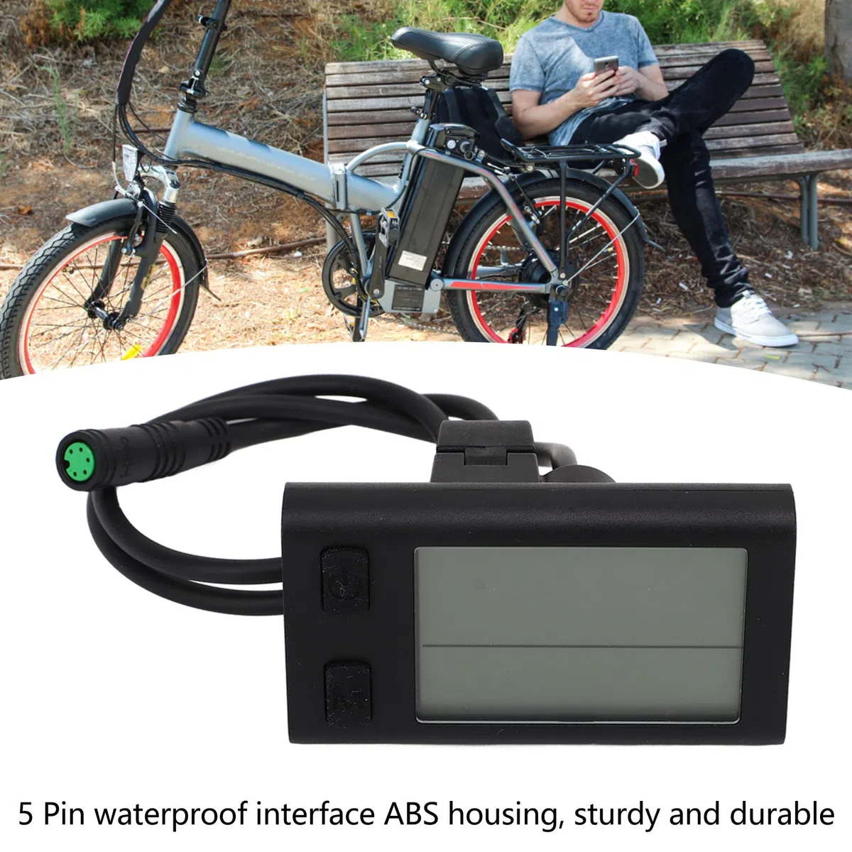 Display LCD per bici elettrica misuratore tachimetro da ciclismo contachilometri pannello per computer da bici 24V 36V 48V