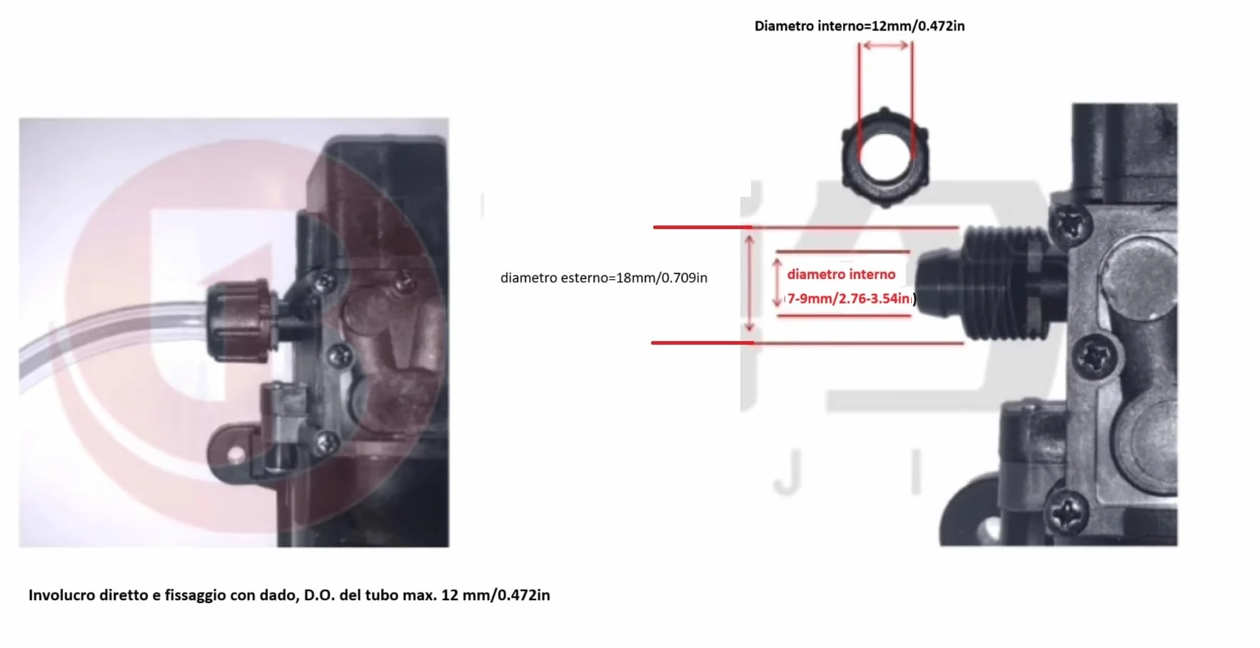 CYBERNOVA DC 24V 6-7L /MIN Pompa a membrana intelligente (con pressostato) Pompa dell'acqua autoadescante a basso rumore per Caravan/Barca/Camper/Giardino/Camper Pulizia/Spruzzatura