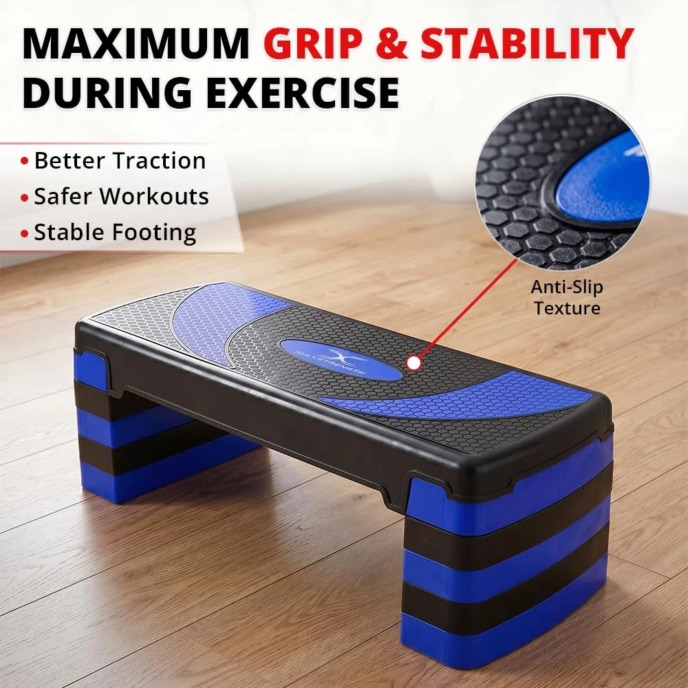 Max Strength MAXSTRENGTH Aerobica Cardio Fitness Step Board-3 Livelli Home Gym Esercizio Blocco