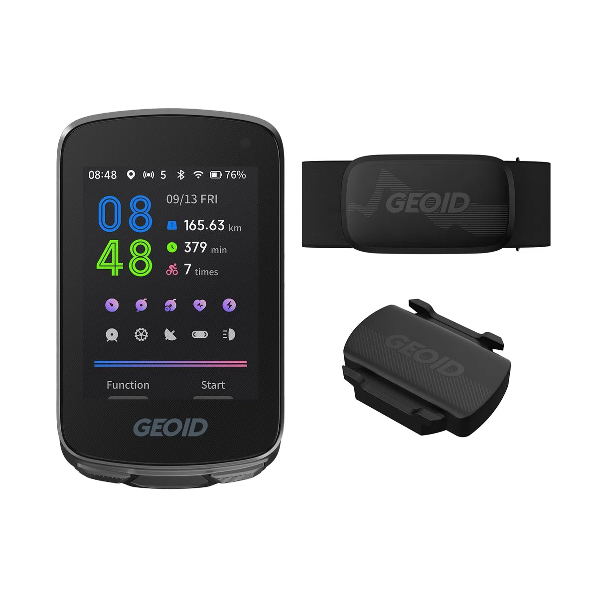 Pack contachilometri bici GEOID CC700 + supporti CS600 + HS500 combo CyclingGPS