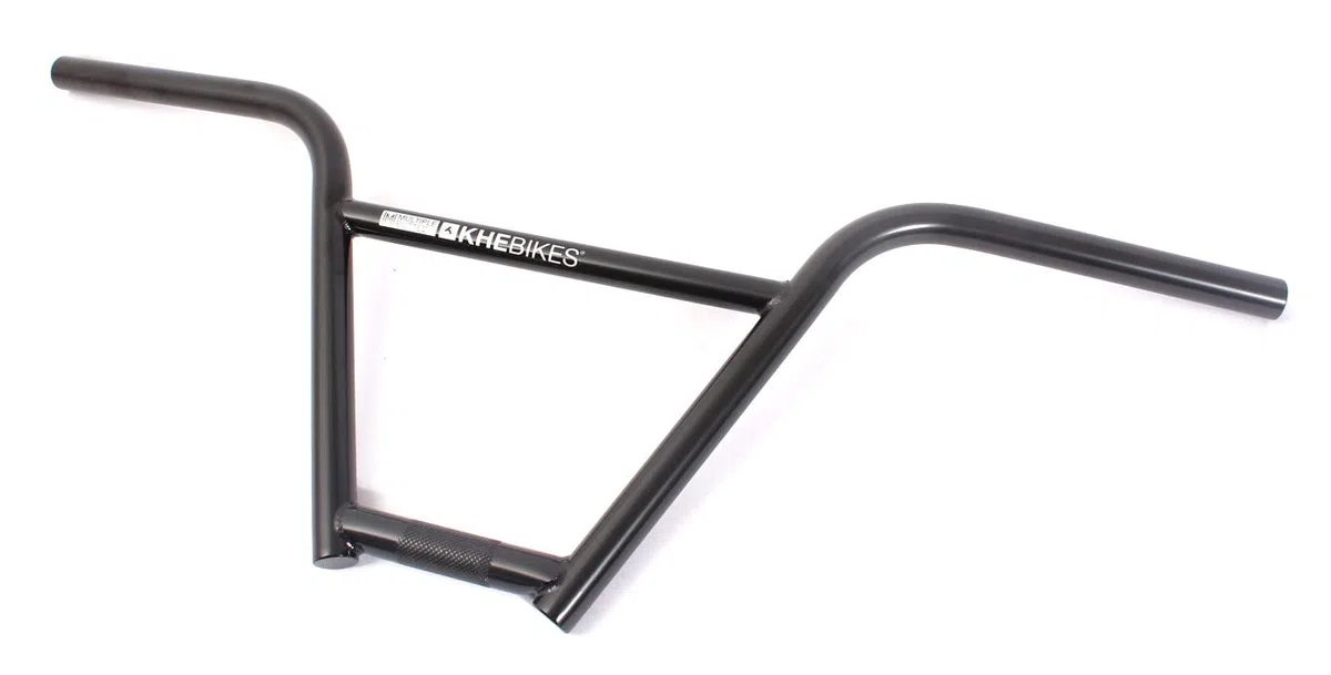 KHE MVP - Manubrio BMX 4130 CrMo 9 pollici, 4 pezzi, Butted, larghezza 736 mm, 0,85 kg, colore: Nero