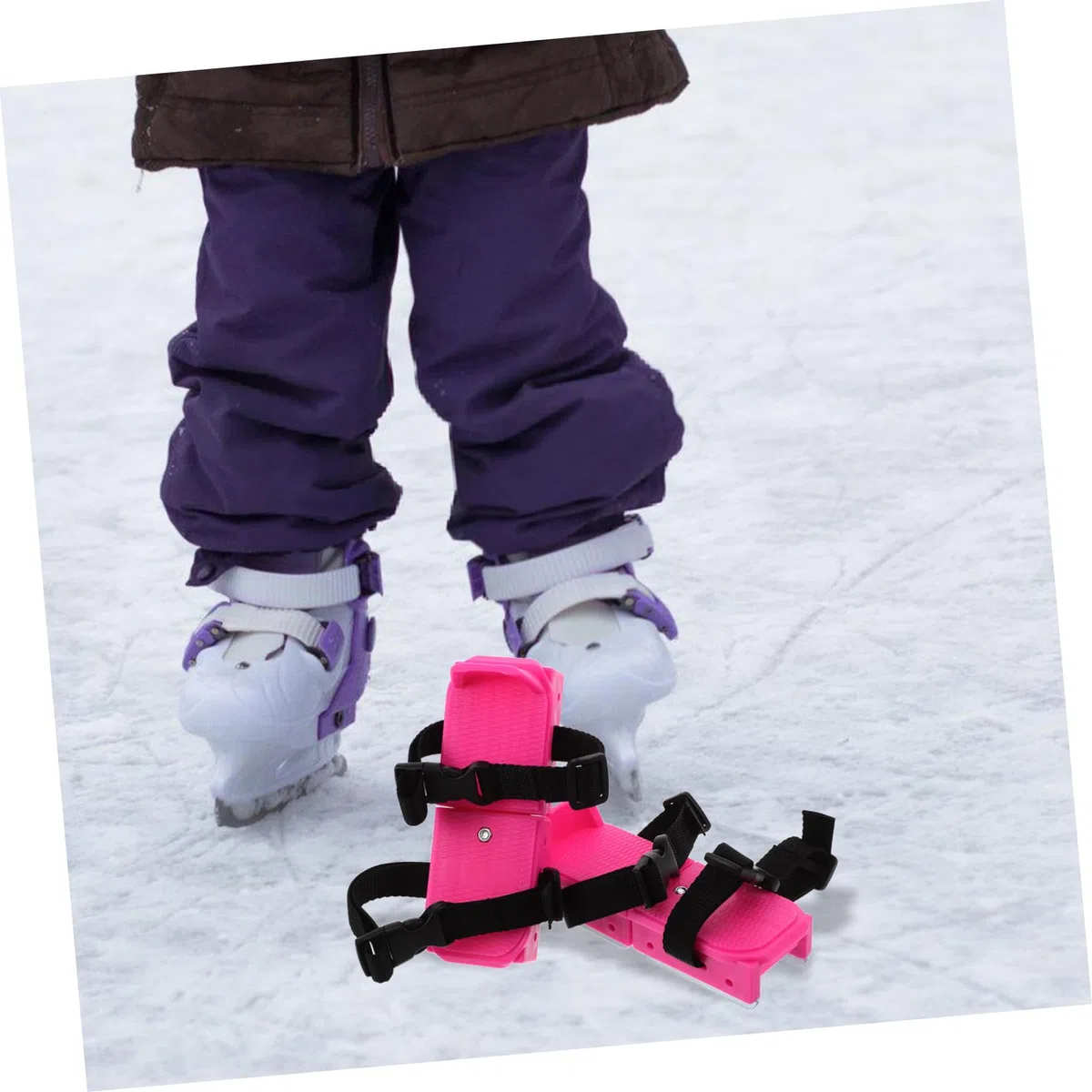 TOYANDONA Mini Scarpe da Skate Regolabili per Bambini, Pattini da Ghiaccio Protezione, Set per attività Invernali all’Aperto, Comfort Ottimizzato per Ragazze e Ragazzi