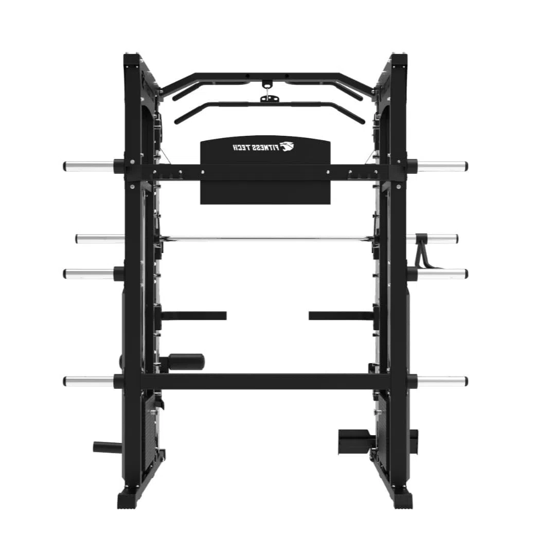 Multistazione Palestra Semiprofessionale F20 Home Gym 200 kg | Smith Machine Multipower con Pulegge 2:1, Lat Machine, Pesi Integrati e Struttura Rinforzata