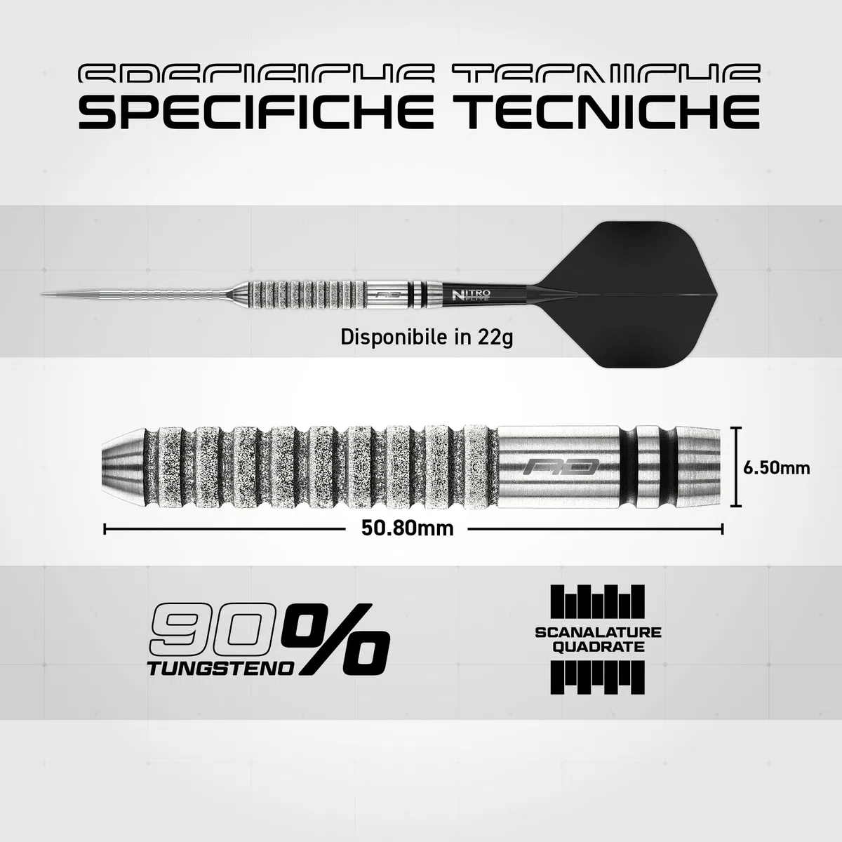 RED DRAGON Gian Van Veen Tour Edition Series - Freccette professionali in acciaio da 21 g, set di freccette professionali al 90% in tungsteno, con alette e steli