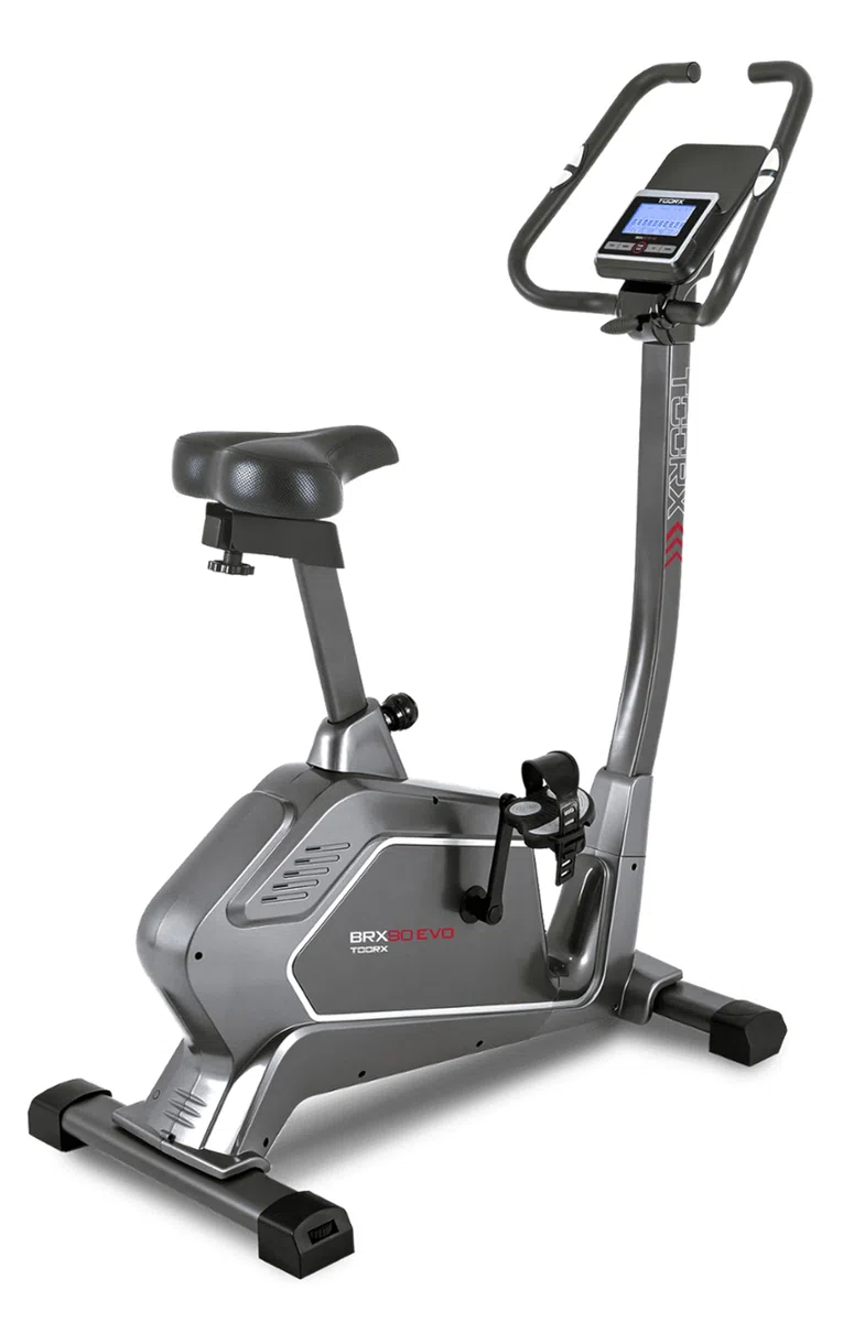 Toorx BRX-90 EVO [Cyclette Elettromagnetica 16 Livelli Volano 10kg App Ready 3.0 Bluetooth] Bike Fitness Indoor LCD Cardio Sella Manubrio Regolabili Cyclette Casa Home Gym Allenamento Cardio