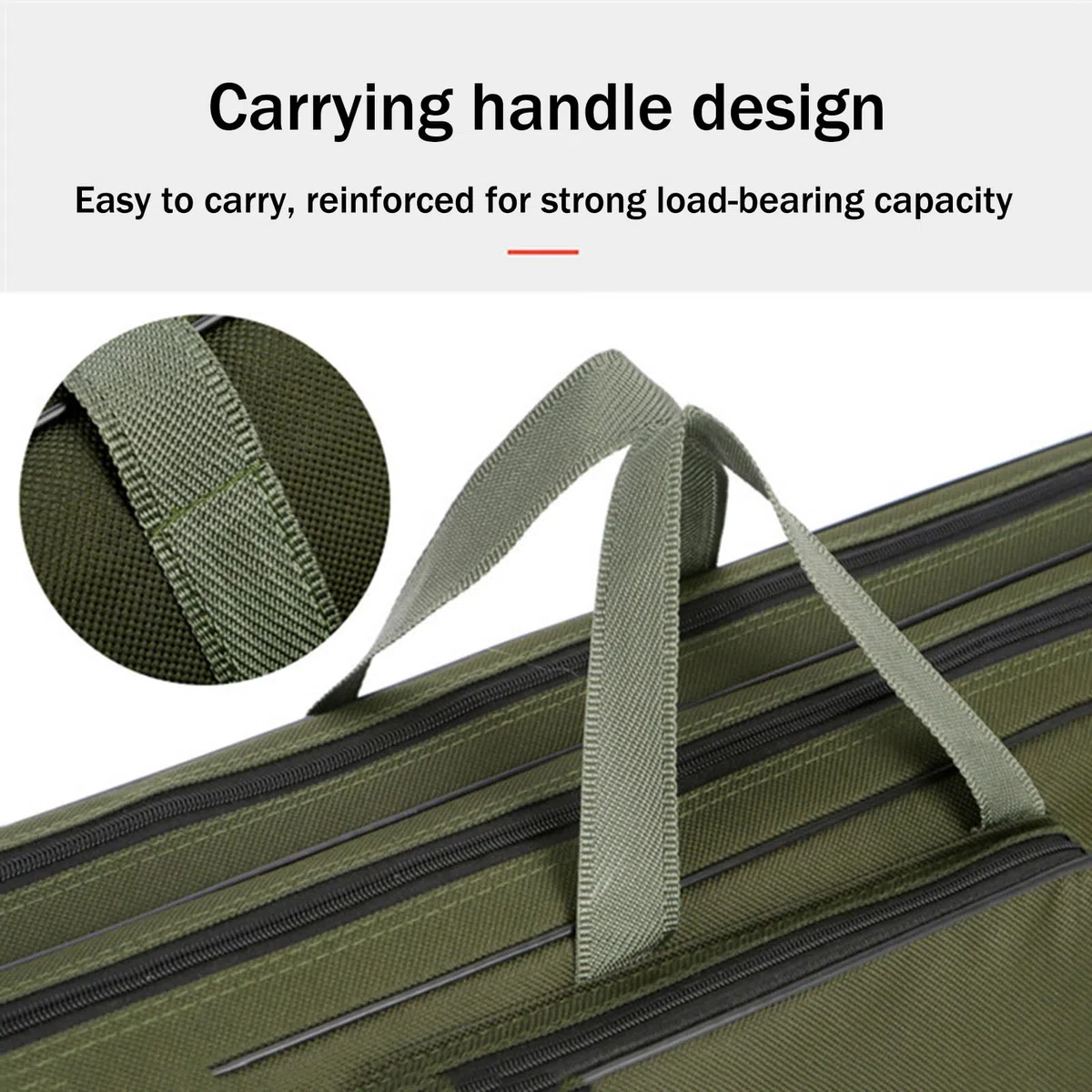 Borsa Porta Canne da Pesca,Organizer per Il Trasporto di Canne,Resistente agli Strappi E alle Abrasioni,per Il Trasporto di Attrezzatura E Accessori
